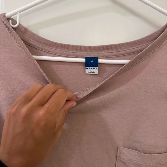 old navy tan crop tee - Picture 4 of 4